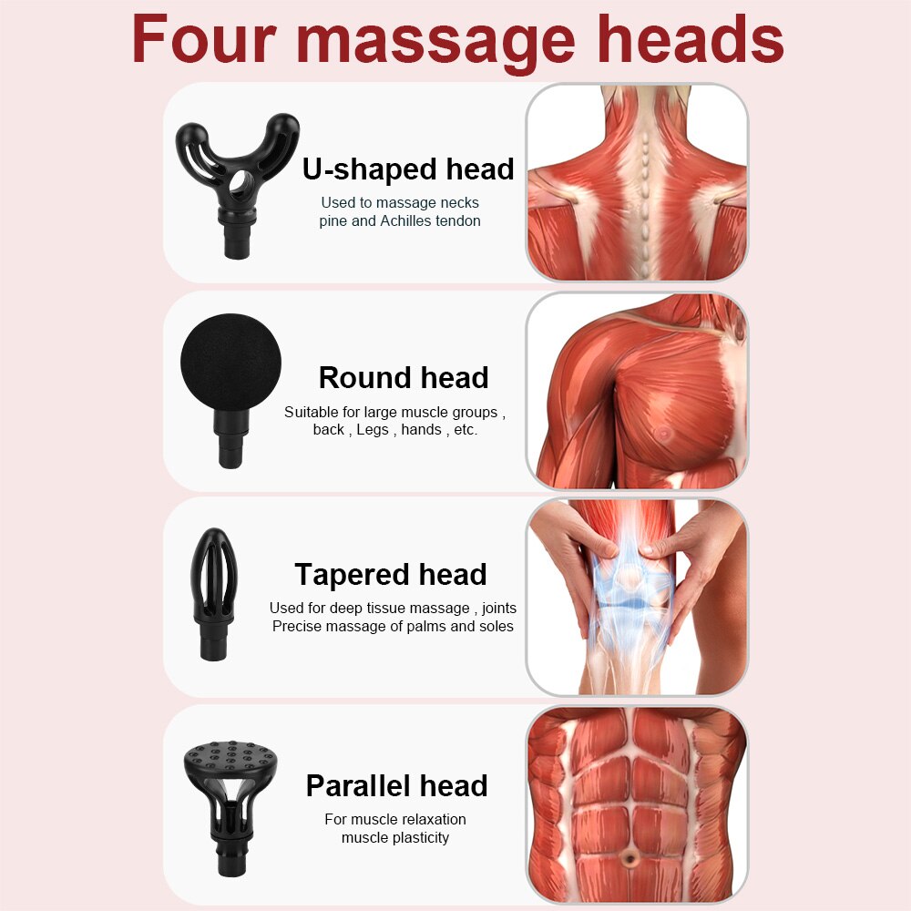 Youmay Mini Massage Gun Muscle Massager LCD Display Body Deep Tissue Fascia Gun Pain Relief Relaxation Slimming Shaping
