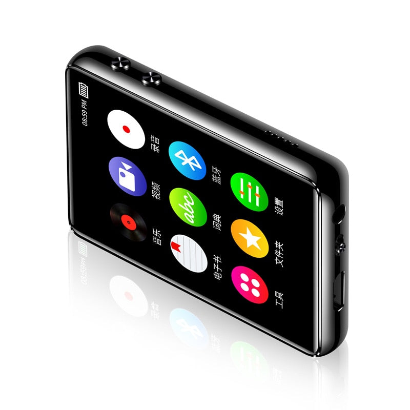Original metal MP3 player Bluetooth 5.0 touch screen 2.4 inch built-in speaker 16G with e-book radio recording video playback