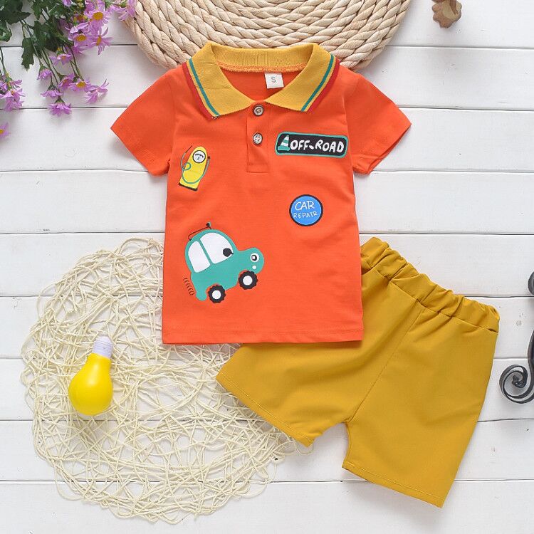 Baby boys clothes sets summer newborn cotton tops+shorts 2pcs tracksuits for bebe boys infant wedding clothing toddler outfits