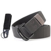 Military Equipment Belt Men Elastic Nylon Tactical Belts For Jeans Pants Solid Strap Canvas Double Ring Metal Buckle Waist Belt