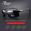 Cook Shark's new aluminum magnesium sunglasses men's sunglasses HD polarized driving drivers color glasses tide