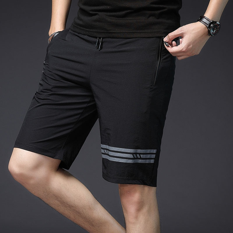 Solid Men's Shorts Casual Bermuda Masculina Beach Shorts With Zipper Pockets Streetwear Sport Beach Shrots 3XL Summer 2020 New