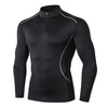 Sport High collar Compression Shirts Men Bodybuilding Sportswear T-shirtLong Sleeve Top Gyms T Shirt Men Fitness Tight Rash gard - Surprise store