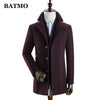 BATMO 2020 new arrival winter high quality wool thicked trench coat men,men's wool thicked jackets ,k627 - Surprise store