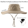 CAMOLAND Waterproof Bucket Hat For Men Summer UPF50+ Sun Hat Women Wide Brim Panama Beach Hats Outdoor Hiking Fishing Boonie Cap