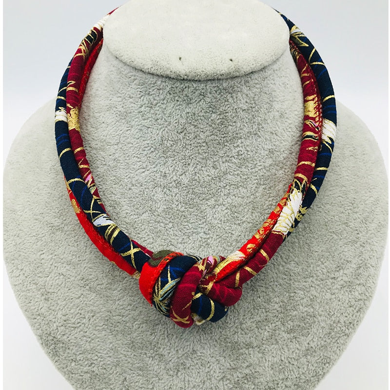 Dandie Hot-Selling Braided Knot Design Short Necklace Ethnic Characteristic Earrings Ladies Fashion Jewelry Chic Style