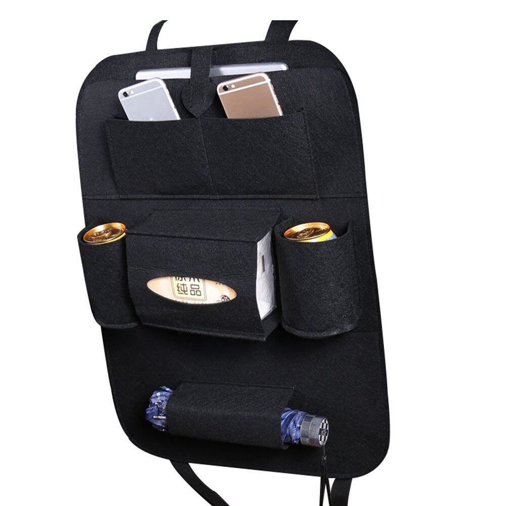 IKSNAIL Car Rear Seat Back Storage Bag Universal Backseat Holder Pocket Organizer Car-styling Protector Car Accessories Supplies