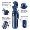 Water Bottle 500/1000ml Portable Leakproof Shaker Outdoor Sport Tour Direct Drinking Bottle Eco Friendly Plastic Bottle BPA Free