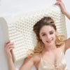 Pure Natural Latex Orthopedic Pillows Thailand Remedial Neck Sleep Pillow Protect Vertebrae Health Care Bedding Cervical Pillow
