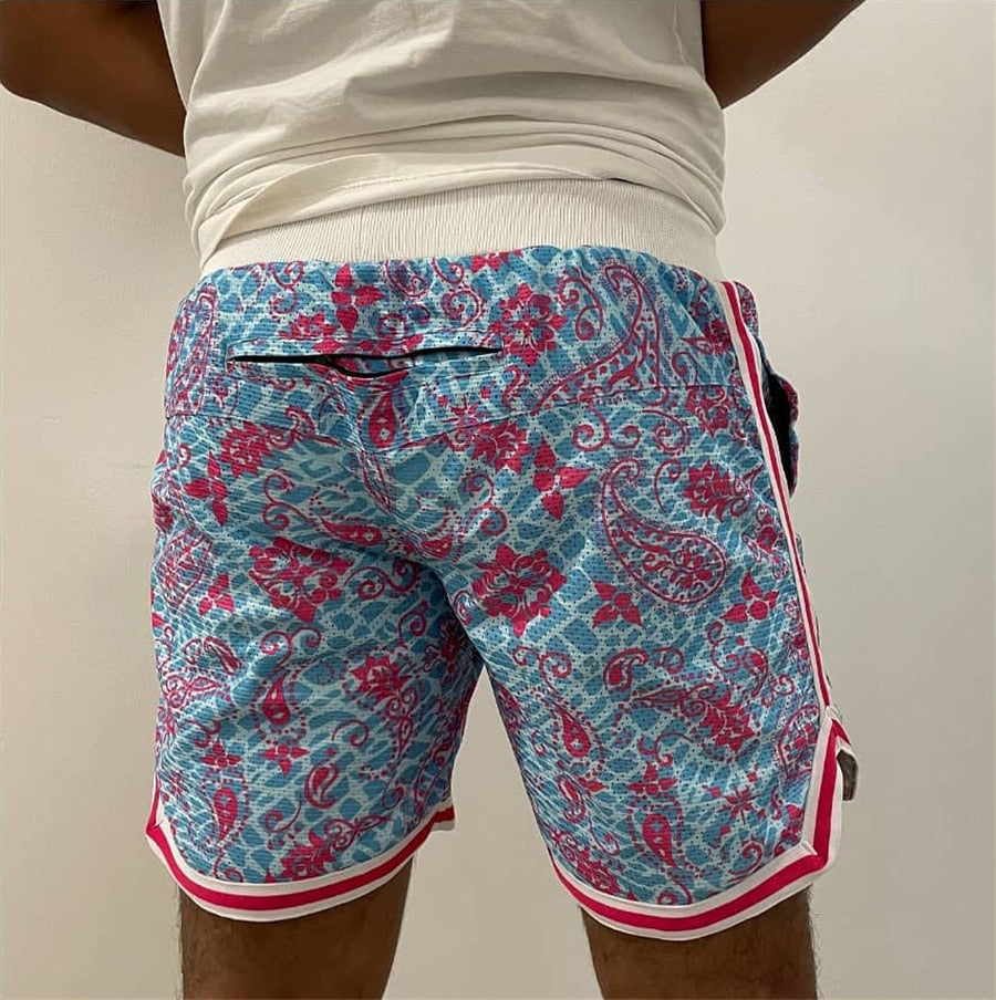 Camouflage shorts Latest Splicing Mesh Breathable Men's Fitness Sports Leisure Basketball Pants Outdoor Running Training Shorts
