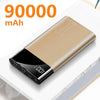 90000mAh Power Bank Portable Ultra-thin Phone Charger Digital Display 2 USB Outdoor Travel Powerbank for Xiaomi Samsung IPhone - Surprise store