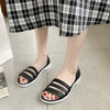 Women Summer Flat Sandals 2020 Open-Toed Slides Slippers Candy Color Casual Beach Outdoot Female Ladies Jelly Shoes