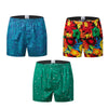3pack Classic prited Boxers Cotton Mens Underwear Trunks Woven Homme Arrow Panties Boxer with Elastic Waistband Shorts Loose men