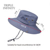 Outdoor Summer Men's Sun Hat Wide Brim Breathable Mountaineering Hiking Bucket Hat Anti-UV Sun Protection Sunshade Fishing Hat