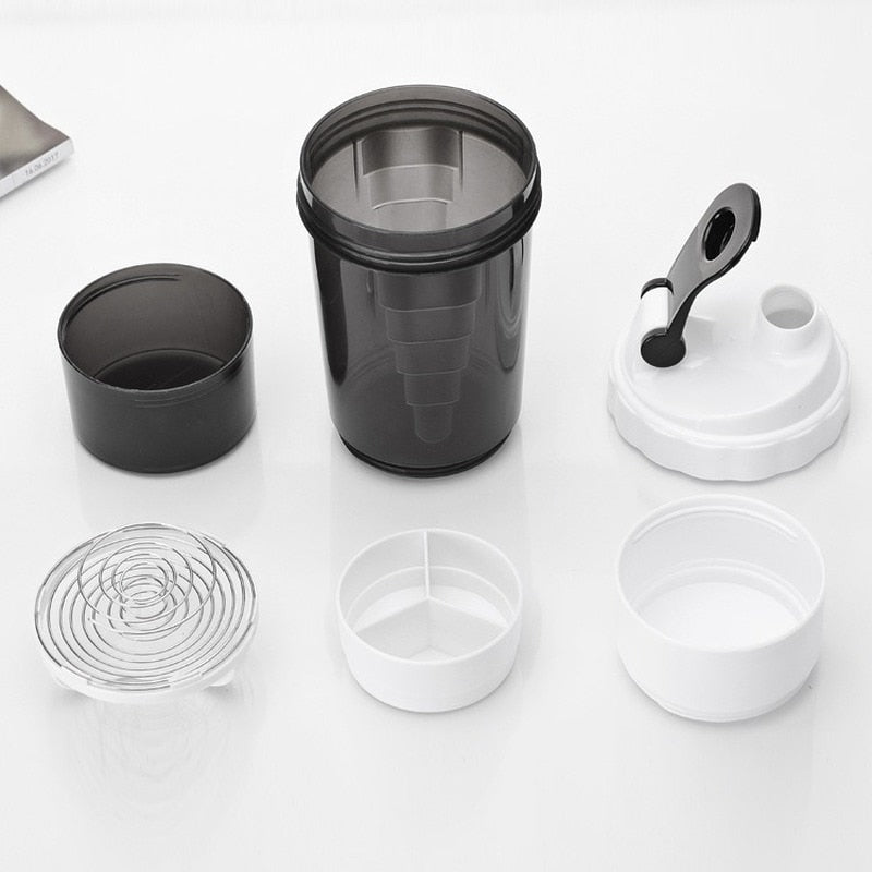 500ml Plastic Shaker Bottle protein Sport Gym Protein Powder Shaker Mixer Cup Bottle Sports Water Bottle Drinkware BPA FREE