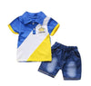 Baby boys clothing sets summer toddler fashion shirt+shorts 2pcs tracksuits for bebe boys newborn baby cotton clothes sets 2020