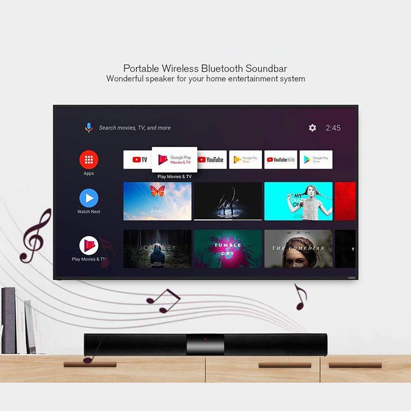 40W Super Power Wireless Bluetooth Soundbar Speaker Subwoofer TV Home Theater Soundbar + Remote Control - Surprise store
