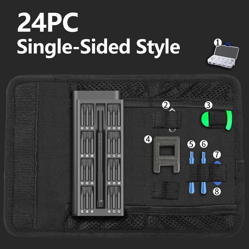 DTBD 4.2V Electric Screwdriver Set Smart Rechargeable Cordless Power Screw Driver Kit with LED Light Lithium Battery Operated