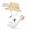 New Summer Mesh Breathable Bucket Hats Men's Outdoor Fishing Mountaineering Sun Hat Casual Foldable Adjustable Male Panama Hat