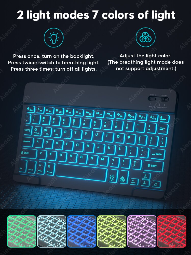 Backlit Teclado Bluetooth Keyboard For iPad Android Windows iOS Phone Tablet Wireless Keyboard Mouse For Samsung Huawei Tablet