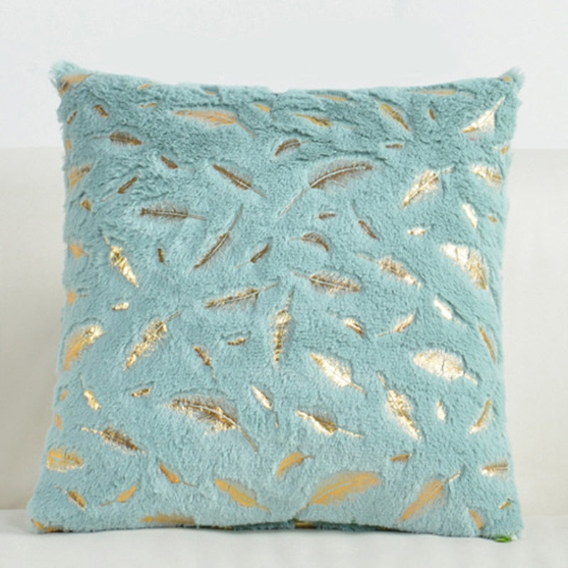 Fashion Feather Fur Decorative Cushion Cover Home Plush Pillow Case Bed Room Pillowcases Decoration Sofa Throw Pillow covers