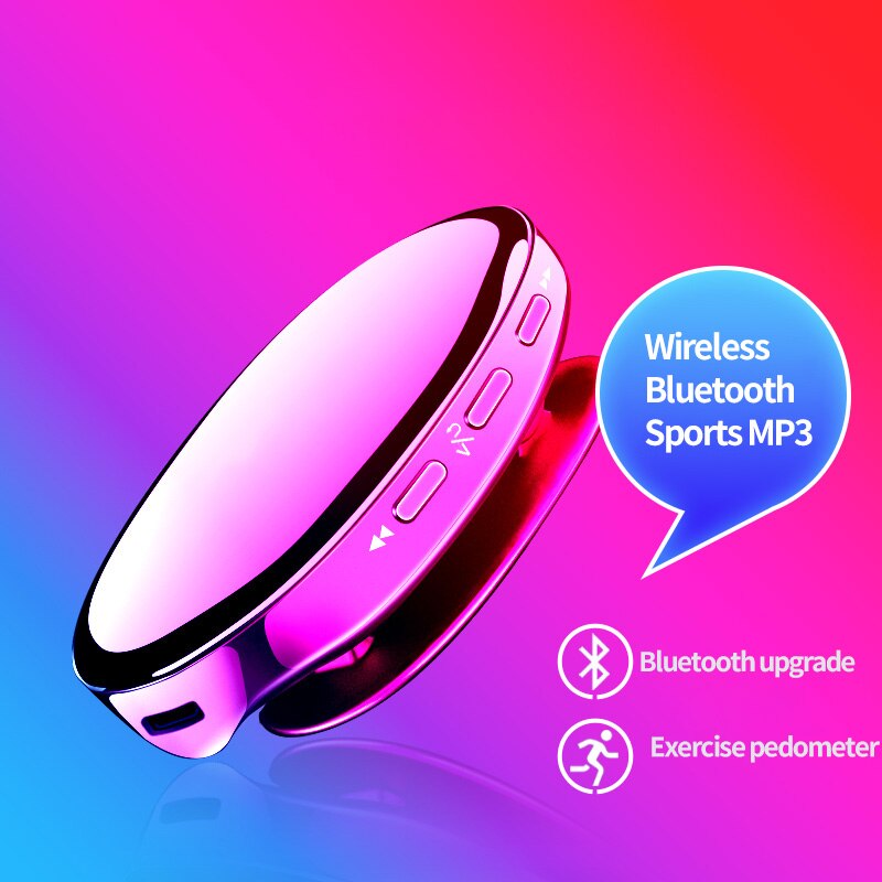 MP3 Music Player Bluetooth 4.2 Sports Player FM Radio Pedometer Hi-Fi Lossless Music, Mini Music Player i3 Portable MP3 Player