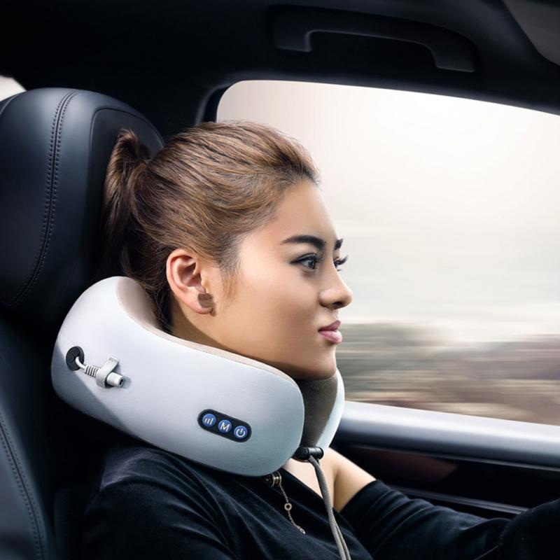 SB Massage U-Shaped Pillow Neck Pillow Multi-Function Shoulder and Cervical Vertebra Electric Outdoor pillow for airplane