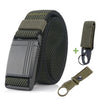 New Elastic Belt For Men Slide Metal Magnetic Buckle Adjustable Male Trousers Belts Military Combat Tactical Belts High Quality