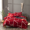 Nordic Geometric Stripe Duvet Cover Simple Bedding Sets Bed Linen Set Blue Red Single Double Queen King Size No Bed Sheet Quilt