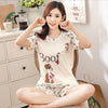 Homewear Pajamas Comfortable Girl Summer Female Cute Pijamas Women Sleepwear Lovely Home Suits Pyjama Short Sleeve Pajamas Set