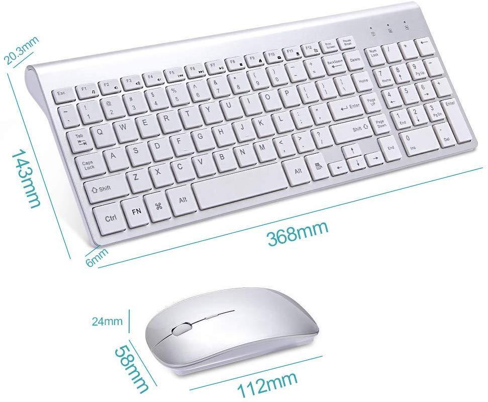 Wireless keyboard and mouse set ergonomic silent keyboard USB interface for Android Apple TV MAC - Surprise store