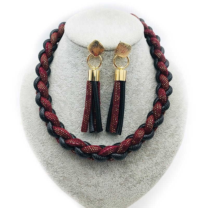 Dandie Fashionable cotton rope necklace, simple female accessories