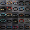 Wholesale Lots 15 Pcs Mixed Bracelets Natural Stone Stretch Women Men Bracelets