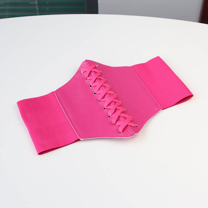 Super Wide Waist Belt for Women PU Leather Slimming Body Ladies Dress Belt Elastic White Black Corset Belt Female Waistband