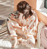 100% Cotton Women's Pajamas Set Long Sleeve Girl Casual Women Sleepwear Leisure Outerwear Sleepwear Pyjamas Nightwear