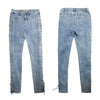 Boyfriend Skinny Jeans For Women Sexy Lace Up Hollow Out Push Up Jeans High Waist Stretchy Denim Jeans Pants Plus Size