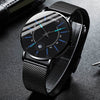 Men Watches 2021 Luxury Fashion Mens Business Watch Ultra Thin Thin Stainless Steel Mesh Belt Quartz Wrist Watch reloj hombre