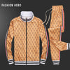 2021 spring and autumn new men's leisure suit, European and American style, the same fashion, handsome and sports zipper suit