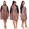 2019 Leopard African Dresses For Women African Clothes Africa Dress Dashiki Ladies Clothing Ankara Africa Dress