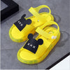 2021 NEW Boy Children LED Kids Baby Girl Light Up Luminous Sandals With Light Slippers Outdoor Summer Bear Design Yellow