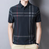 2021 Fashion Brand Men Polo Shirt Summer Cool Thin Shirt for Men Short Sleeve Striped Casula Male Polo Shirt Korean Clothing