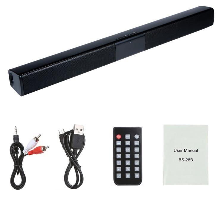 Home theater HIFI Portable Wireless Bluetooth Speakers column Stereo Bass Sound bar FM Radio USB Subwoofer for Computer TV Phone - Surprise store