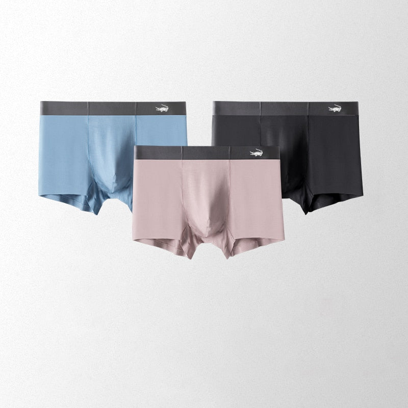 CARTELO Men's Antibacterial Breathable Underwear Men Soild Boxers Male Regenerated Cellulose Fiber Panties Summer Shorts