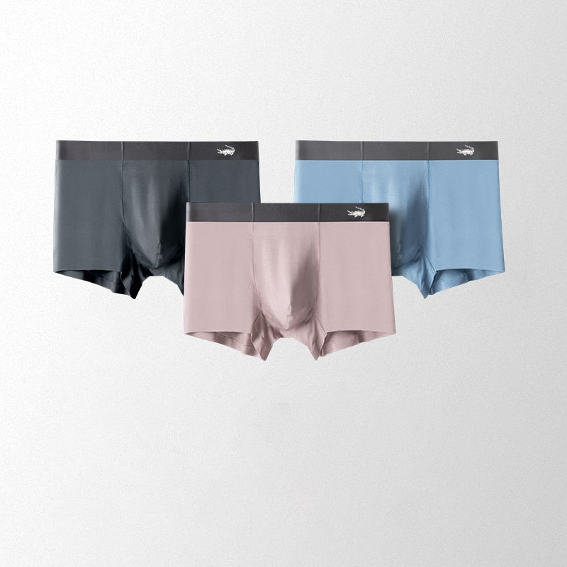 CARTELO Men's Antibacterial Breathable Underwear Men Soild Boxers Male Regenerated Cellulose Fiber Panties Summer Shorts
