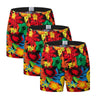 3pack Classic prited Boxers Cotton Mens Underwear Trunks Woven Homme Arrow Panties Boxer with Elastic Waistband Shorts Loose men