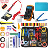 Soldering iron kit adjustable temperature 220V 80W LCD solder tools ESD Heat Insulation Soldering Working Mat Welding Tool Kits