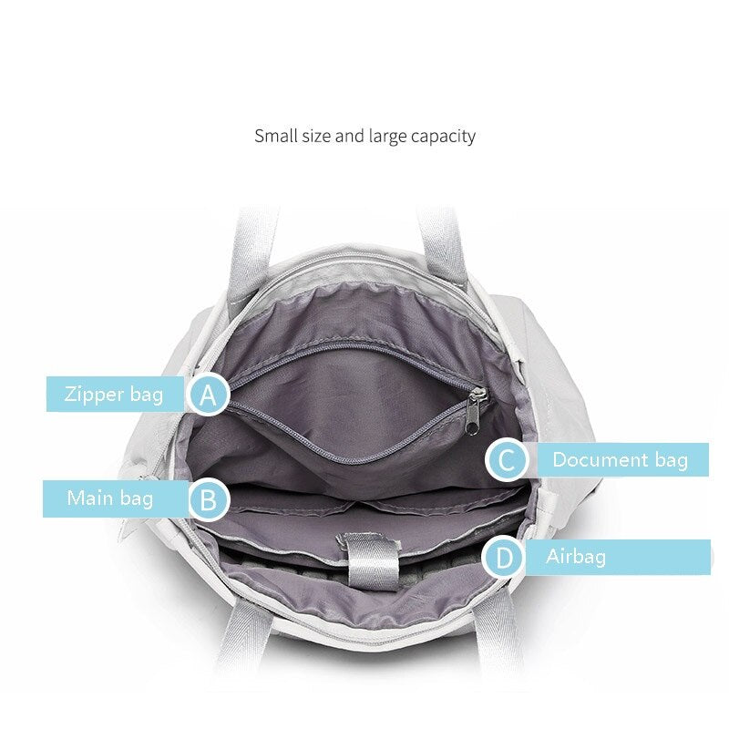 Waterproof Stylish Laptop Backpack women 13 13.3 14 15.6 inch Korean Fashion Oxford Canvas USB College Backpack bag female 2019