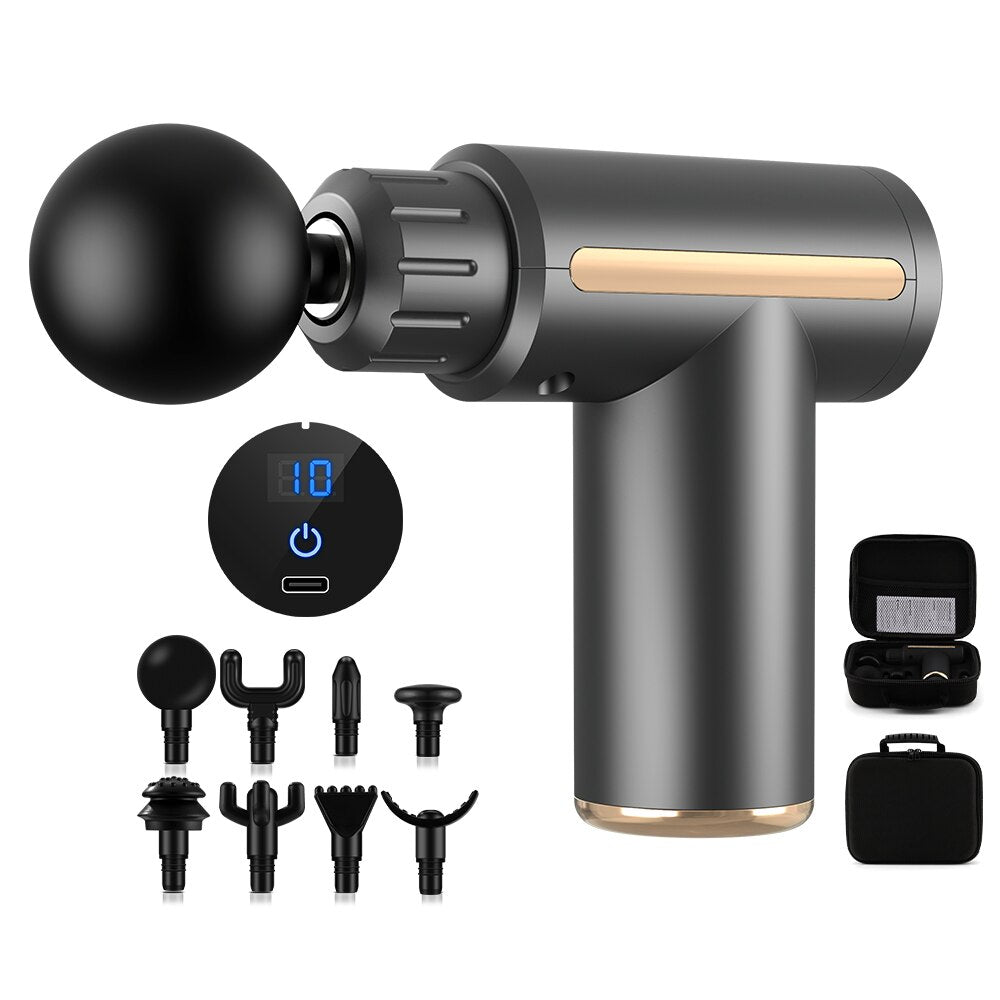 Health Manager Massage Gun Deep Tissue Percussion Muscle Massager For Pain Relief Fascia Gun Electric Body Massager