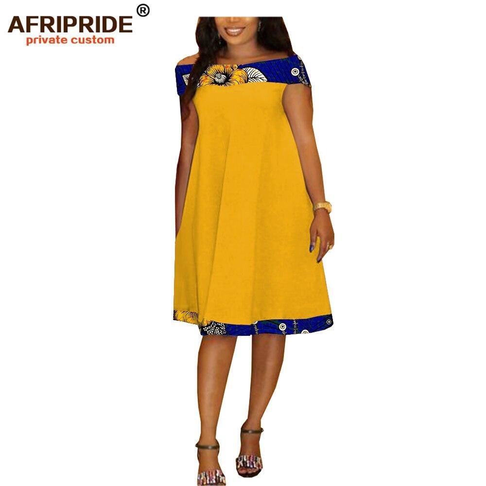 2019 african Autumn women dress AFRIPRIDE private custom long sailor collar midi dress super batik cotton plus size A722586 - Surprise store