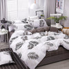Classic Black White Grid Bedding Set Fashion Polka Dot Double Bed Linens Cover Set Quilt Pillowcase Shinging Star Pattern